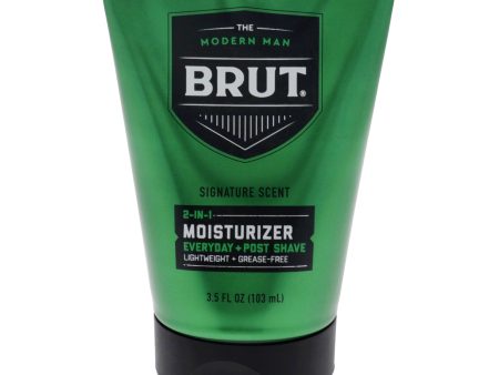 Brut Signature Scent 2 in 1 Moisturizer Post Shave by Brut for Men - 3.5 oz Shave Cream Fashion