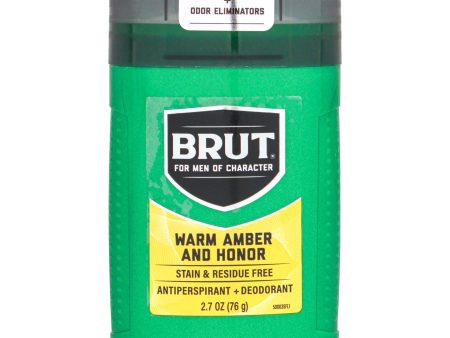 Brut Warm Amber and Honor Antiperspirant Deodorant by Brut for Men - 2.7 oz Deodorant Stick Online