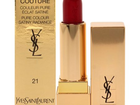 Yves Saint Laurent Rouge Pur Couture Satin Lipstick - 21 Rouge Paradoxe by Yves Saint Laurent for Women - 0.13 oz Lipstick Online Sale