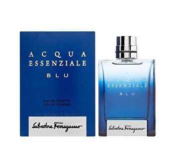 Salvatore Ferragamo Acqua Essenziale Blu Eau de Toilette Spray for Men Cedar Lavender Lemon 1.7oz on Sale