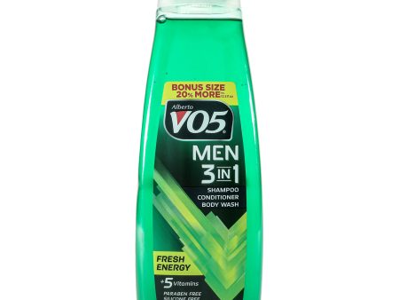 Alberto VO5 3-in-1 Fresh Energy Shampoo Conditioner and Body Wash by Alberto VO5 for Unisex - 15 oz Body Wash Discount