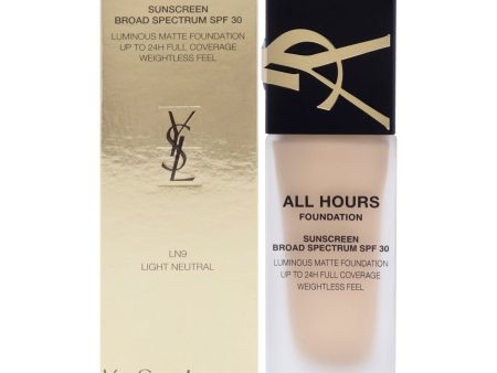 Yves Saint Laurent All Hours Foundation SPF 30 - LN9 Light Neutral by Yves Saint Laurent for Women - 0.84 oz Foundation Online now