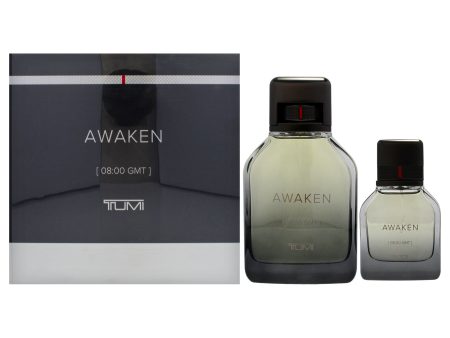 Tumi Awaken by Tumi for Men - 2 Pc Giftset 6.8oz EDP Spray, 1oz EDP Spray on Sale