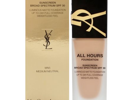 Yves Saint Laurent All hours Foundation SPF 30 - MN5 Medium Neutral by Yves Saint Laurent for Women - 0.84 oz Foundation Online Hot Sale