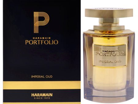 Al Haramain Portfolio Imperial Oud by Al Haramain for Men - 2.5 oz EDP Spray Online Sale