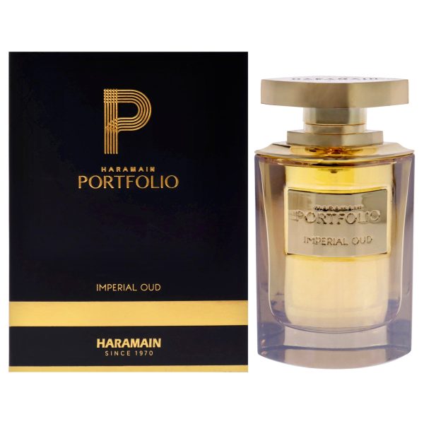 Al Haramain Portfolio Imperial Oud by Al Haramain for Men - 2.5 oz EDP Spray Online Sale