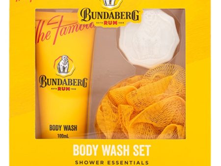 Bundaberg Rum Body Wash Set Body Wash Soap Loofah 100ml 65g Hot on Sale