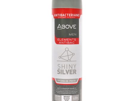 Above 48 Hours Elements Antibac Antiperspirant Deodorant - Shine Silver by Above for Men - 3.17 oz Deodorant Spray For Sale