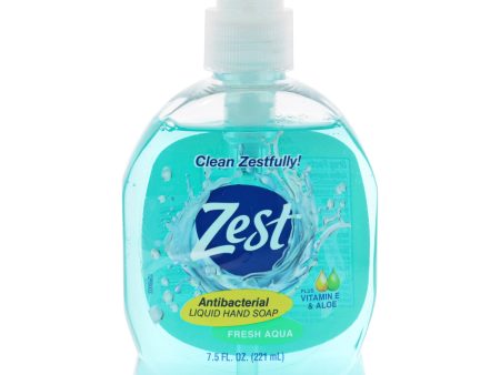 Zest Antibacterial Liquid Hand Soap - Fresh Aqua by Zest for Unisex - 7.5 oz Soap Online now