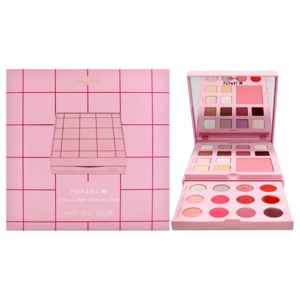 Pupa Milano Pupart M Make-Up Palette - 002 Pink by Pupa Milano for Women - 0.66 oz Makeup Online now