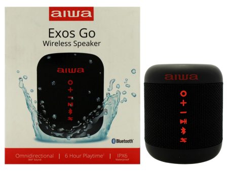 Aiwa Aiwa Audio Exos Go Wireless Speaker  Waterproof IPX6  - Black by Aiwa for Unisex - 1 Pc Speakers Online Sale