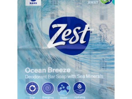 Zest Deodorant Bar Soap - Ocean Breeze by Zest for Women - 8 x 4 oz Bar Soap Online Sale