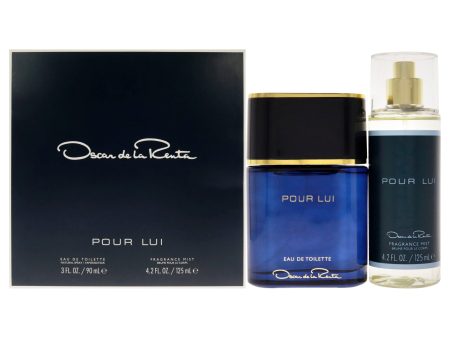 Oscar De La Renta Oscar Pour Lui by Oscar De La Renta for Men - 2 Pc Gift Set 3oz EDT Spray, 4.2oz Fragrance Mist Discount