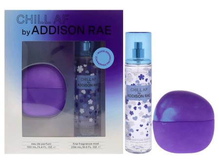 Addison Rae Chill AF by Addison Rae for Women - 2 Pc Gift Set 3.4oz EDP Spray, 8oz Fragrance Mist For Discount