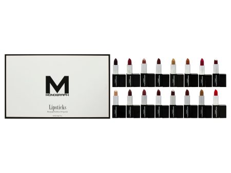 Artis Monograph Collection Cream Lipsticks Portfolio  by Artis for Women - 16 Pc 0.1oz Cream Lipstick - Breathless, 0.1oz Cream Lipstick - Quiet, 0.1oz Cream Lipstick - Hush, 0.1oz Cream Lipstick - Topic, 0.1oz Cream Lipstick - Gossip, 0.1oz Cream Lipstic Hot on Sale