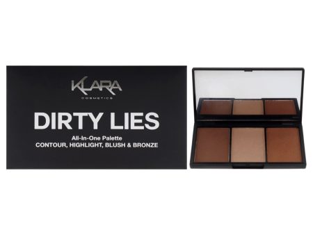 Klara Contour Bronze Blush and Highlight Palette - Dirty Lies by Klara for Women - 0.35 oz Makeup Online