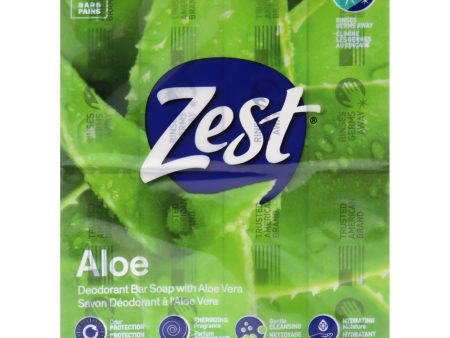 Zest Deodorant Bar Soap - Aloe by Zest for Women - 8 x 4 oz Bar Soap For Cheap