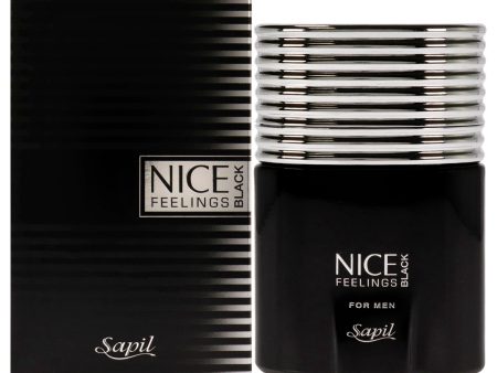 Sapil Nice Feelings Black by Sapil for Men - 2.5 oz EDT Spray Online Hot Sale