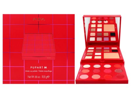 Pupa Milano Pupart M Make-Up Palette - 003 Red by Pupa Milano for Women - 0.66 oz Makeup For Sale