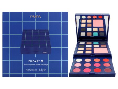 Pupa Milano Pupart M Make-Up Palette - 004 Blue by Pupa Milano for Women - 0.66 oz Makeup Sale