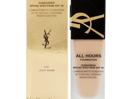 Yves Saint Laurent All Hours Foundation SPF 30 - LW7 Light Warm by Yves Saint Laurent for Women - 0.84 oz Foundation For Sale