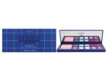 Pupa Milano Pupart S Make-Up Palette - 004 Blue by Pupa Milano for Women - 0.4 oz Makeup Supply