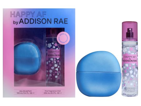 Addison Rae Happy AF by Addison Rae for Women - 2 Pc Gift Set 3.4oz EDP Spray, 8oz Fragrance Mist Online Sale