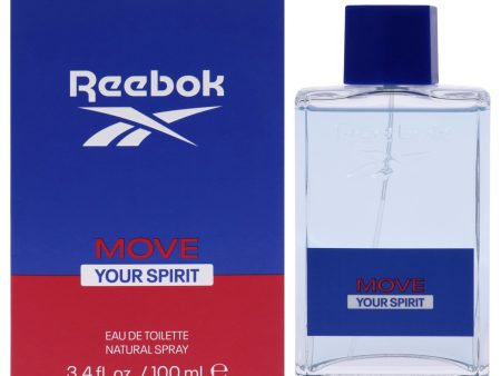 Reebok Move Your Spirit by Reebok for Men - 3.4 oz EDT Spray Online Sale