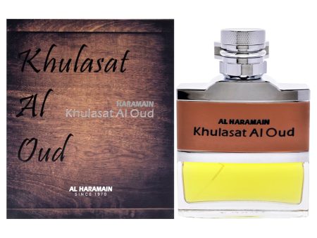 Al Haramain Khulasat Al Oud by Al Haramain for Men - 3.3 oz EDP Spray Fashion