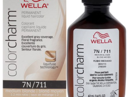 Wella Color Charm Permanent Liquid Hair Color - 7N Medium Blonde by Wella for Unisex - 1.42 oz Hair Color Online Sale