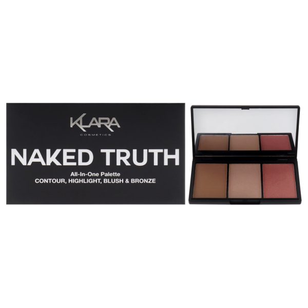 Klara Contour Bronze Blush and Highlight Palette - Naked Truth by Klara for Women - 0.35 oz Makeup on Sale