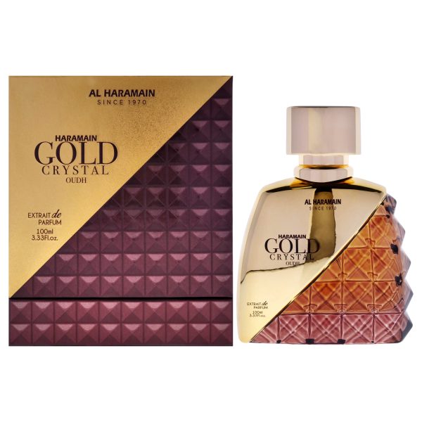 Al Haramain Gold Crystal Oudh by Al Haramain for Men - 3.33 oz EDP Spray For Discount