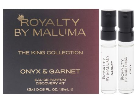 Royalty By Maluma Kings by Royalty By Maluma for Men - 2 Pc Mini Gift Set 0.05oz Onyx EDP Spray, 0.05oz Garnet EDP Spray Online now