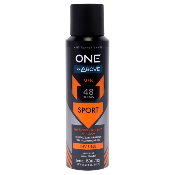 Above 48 Hours One Invisible Antiperspirant Deodorant - Sport by Above for Men - 3.03 oz Deodorant Spray Discount